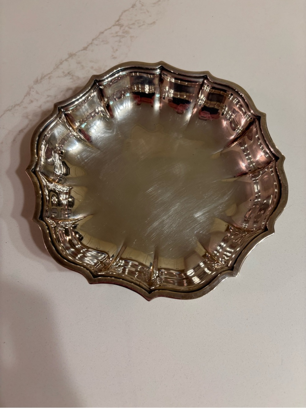 Vintage Chippendale International Silver Co #692 Silverplate Candy Nut Dish